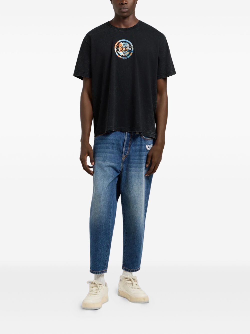 x Evisu embroidered-logo jeans 