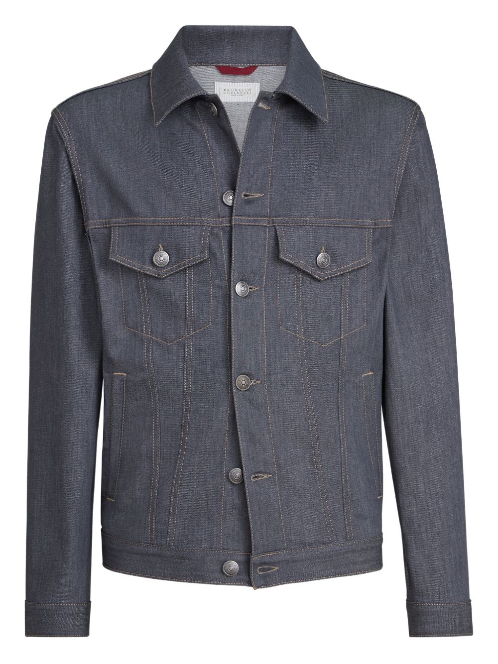 chest-pocket denim jacket