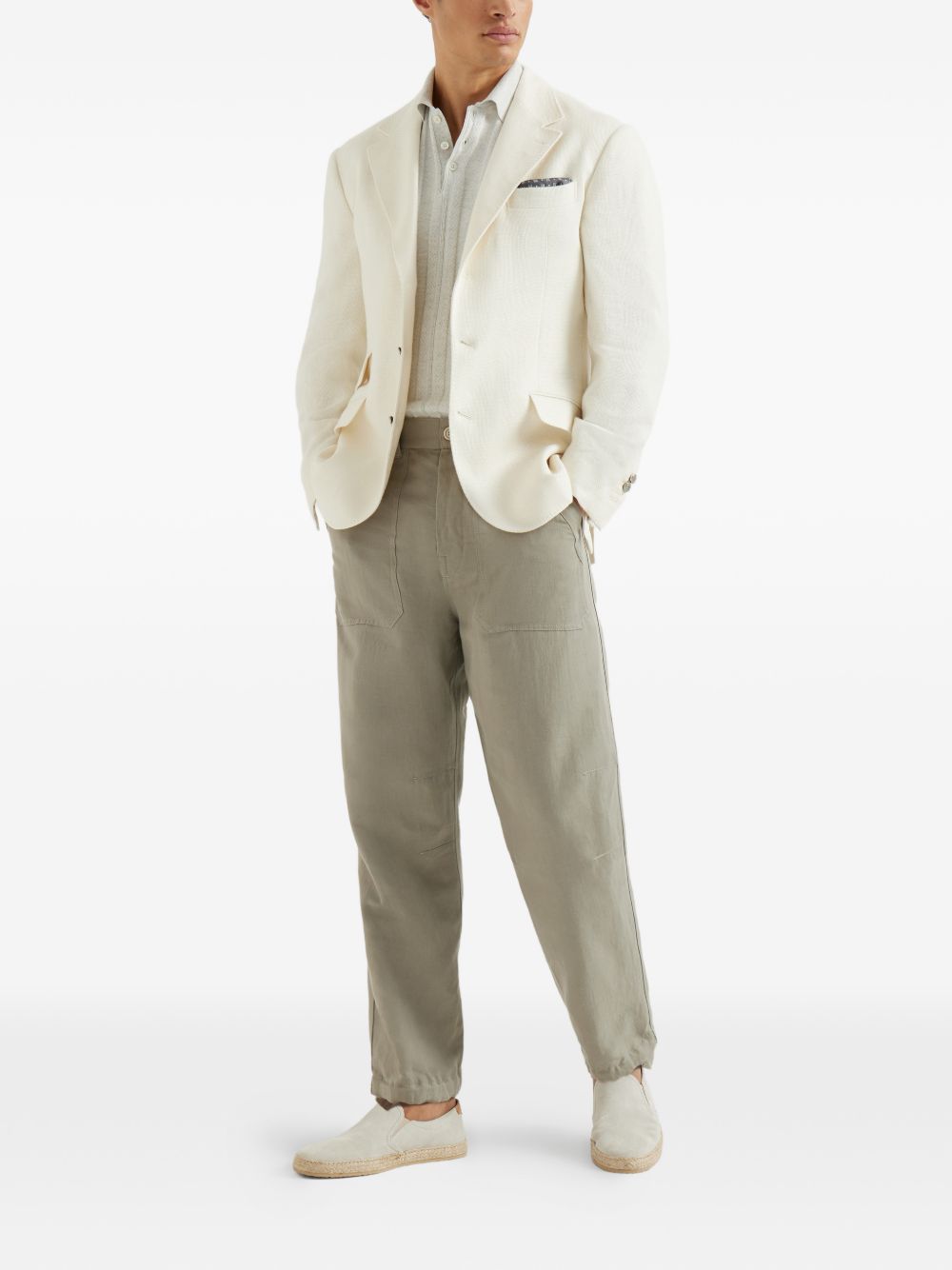 ribbed knit polo shirt