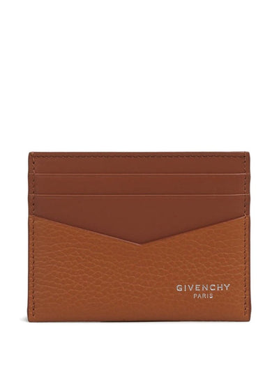 Grained-Leather Card Holder