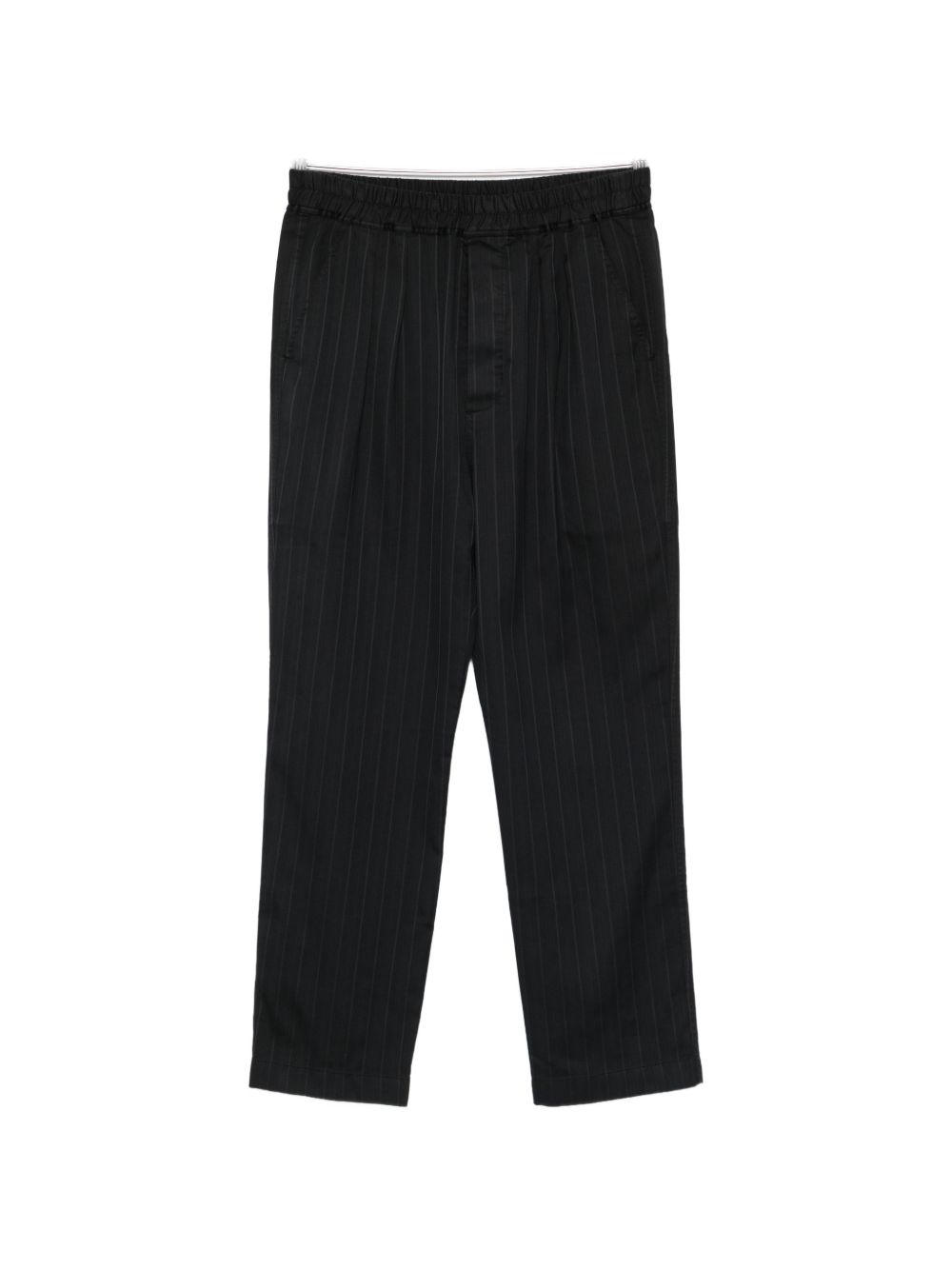 pinstripe elasticated trousers