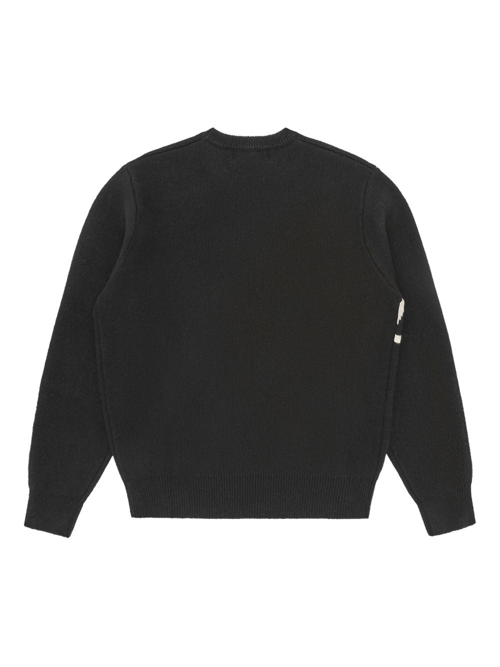 Script Knitted logo crew-neck sweatshirt