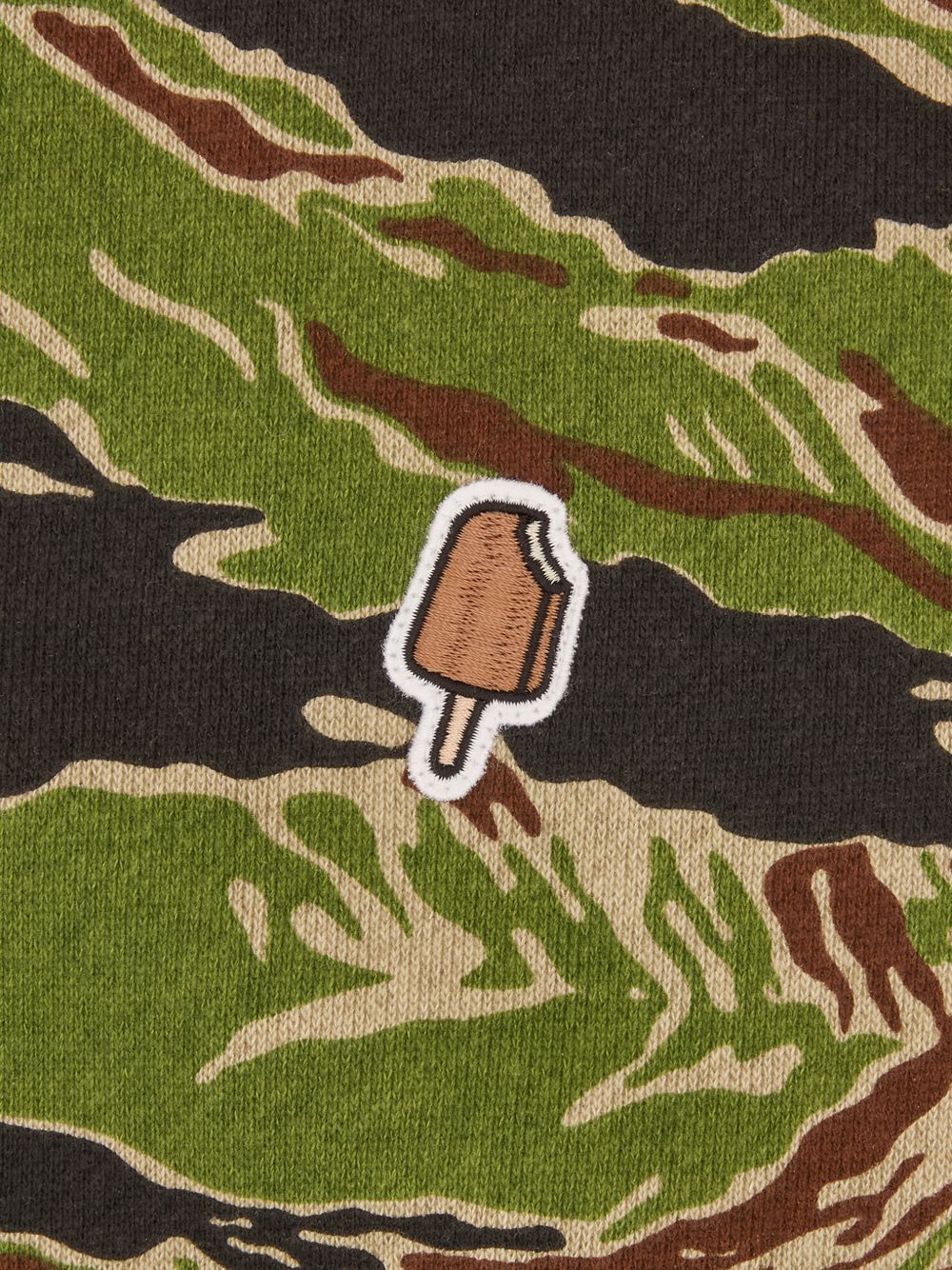 Smiley Tiger camo-printed hoodie