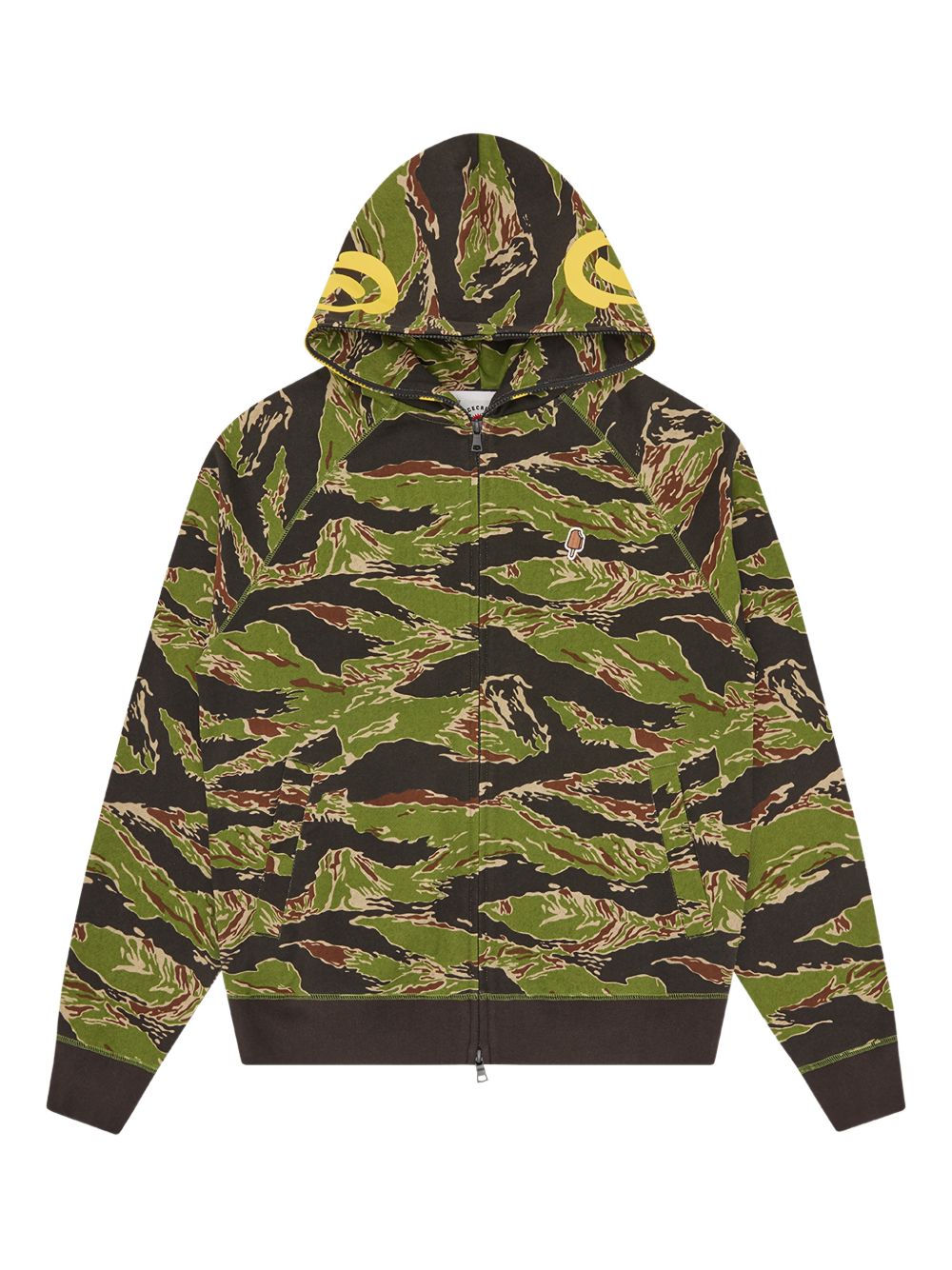 Smiley Tiger camo-printed hoodie