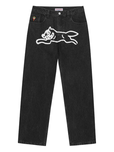 Running Dog Graphic-Printed Jeans