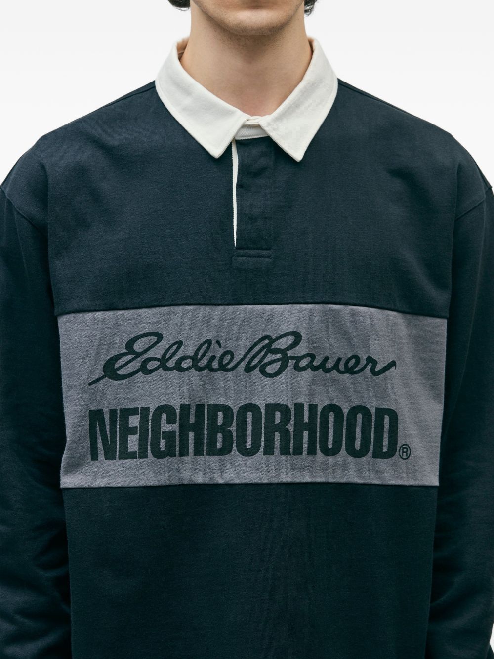 x Eddie Bauer logo-print polo shirt