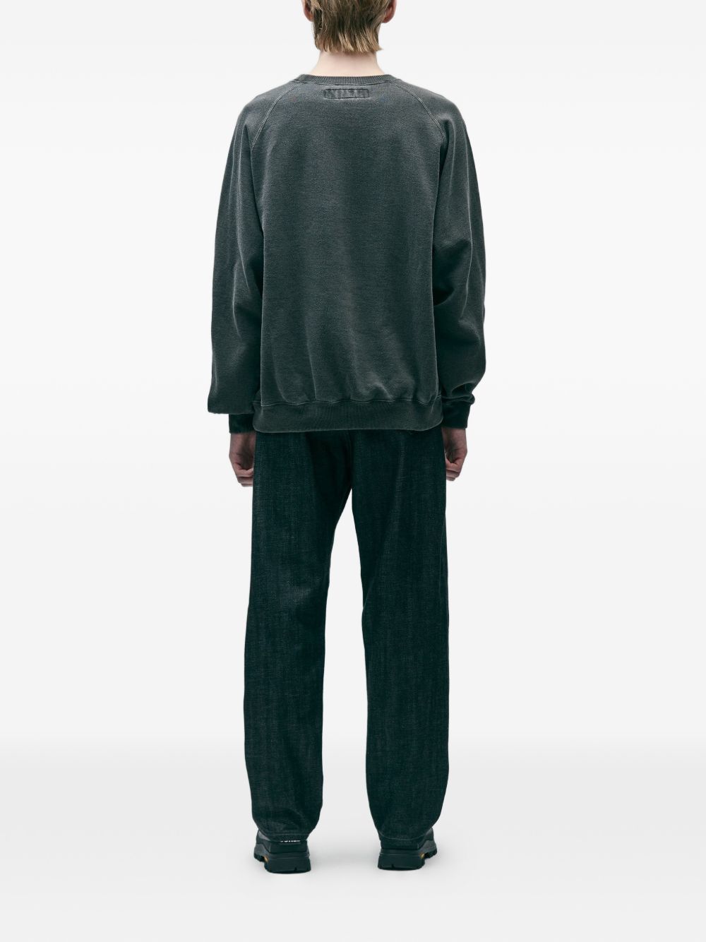 skull-embroidered sweatshirt