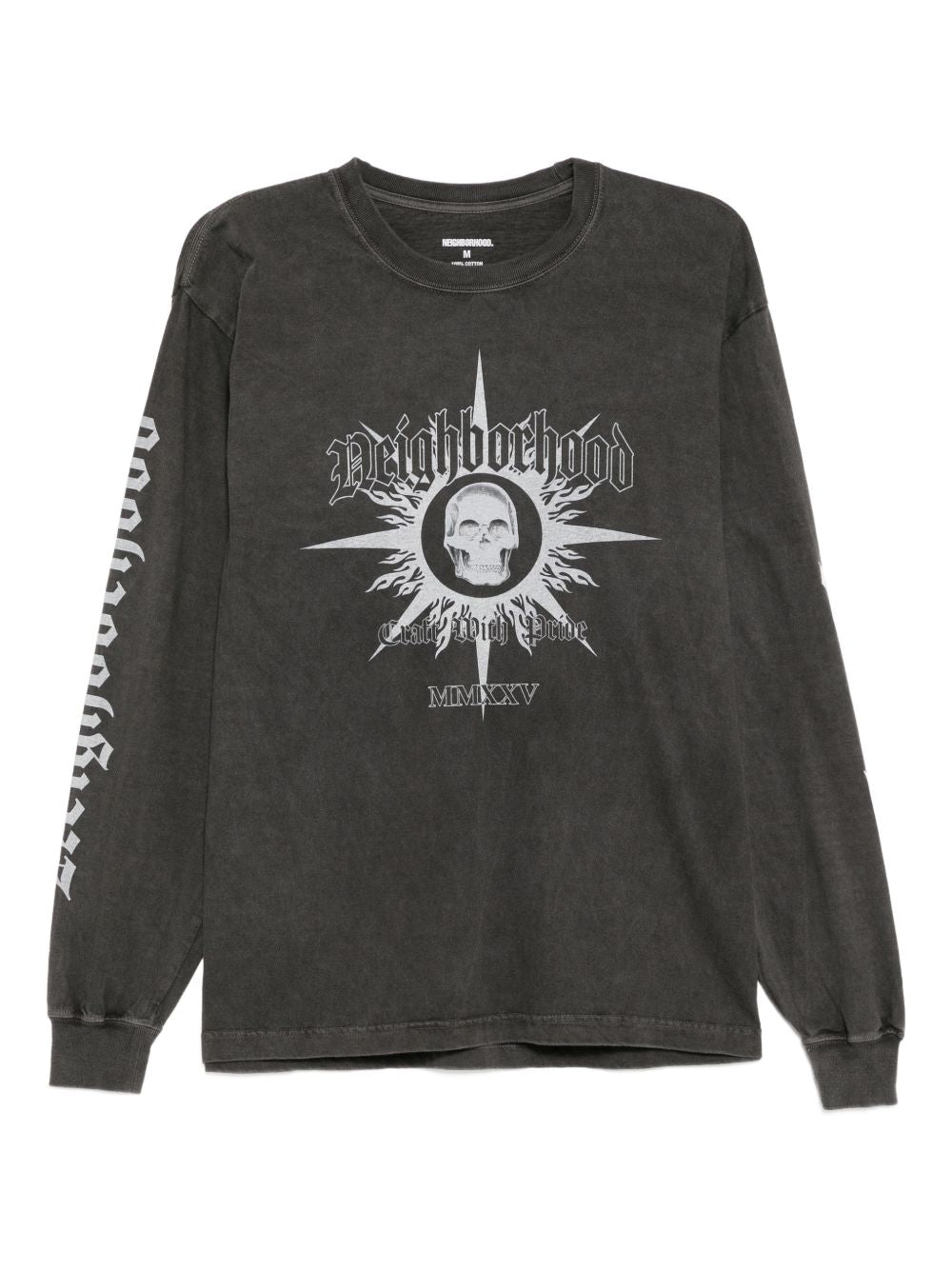 skull long-sleeve T-shirt