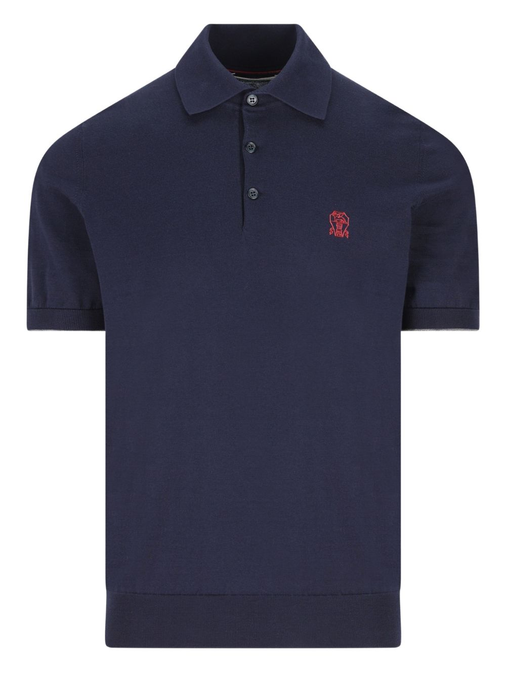 embroidered-logo polo shirt