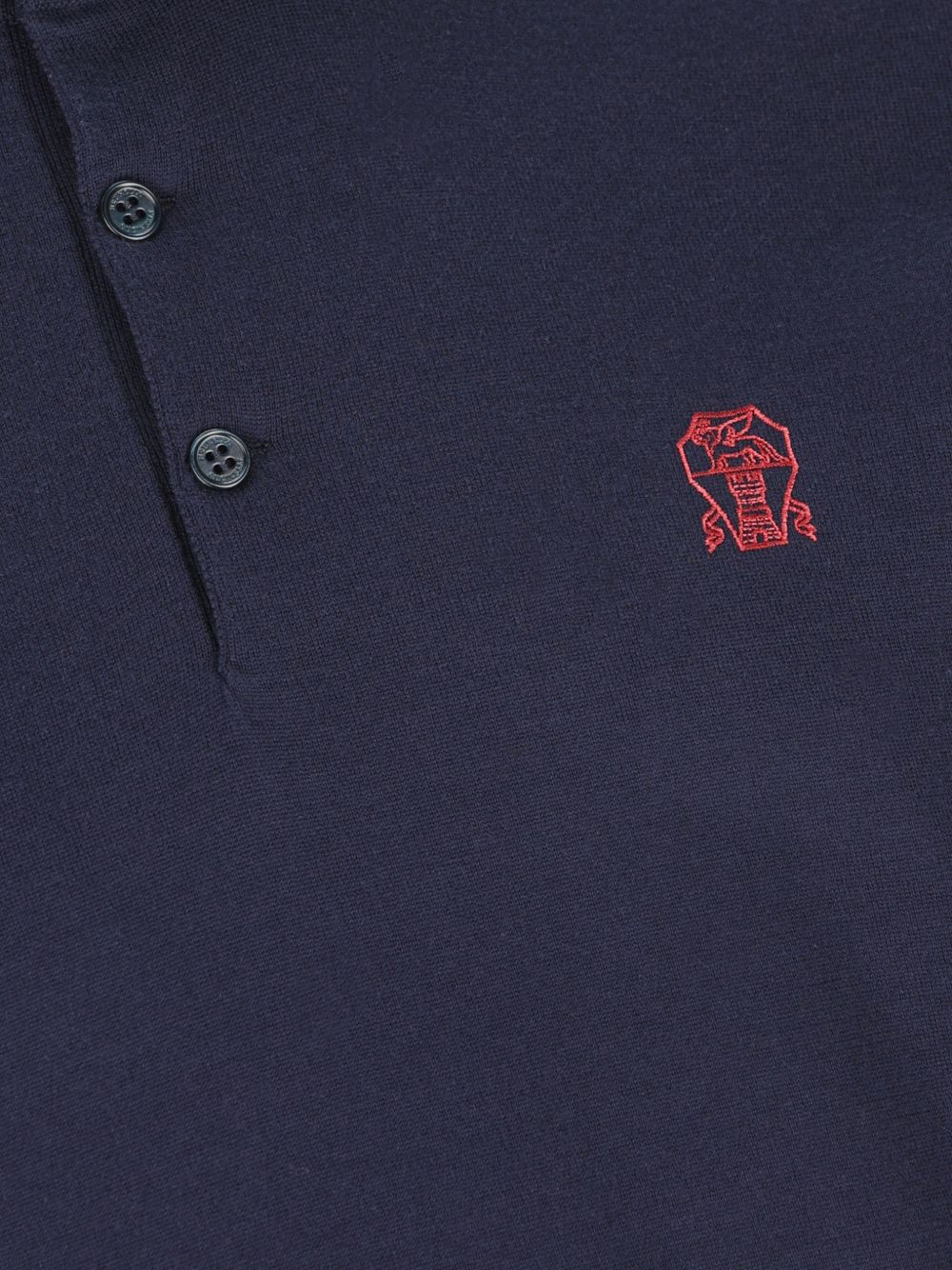 embroidered-logo polo shirt