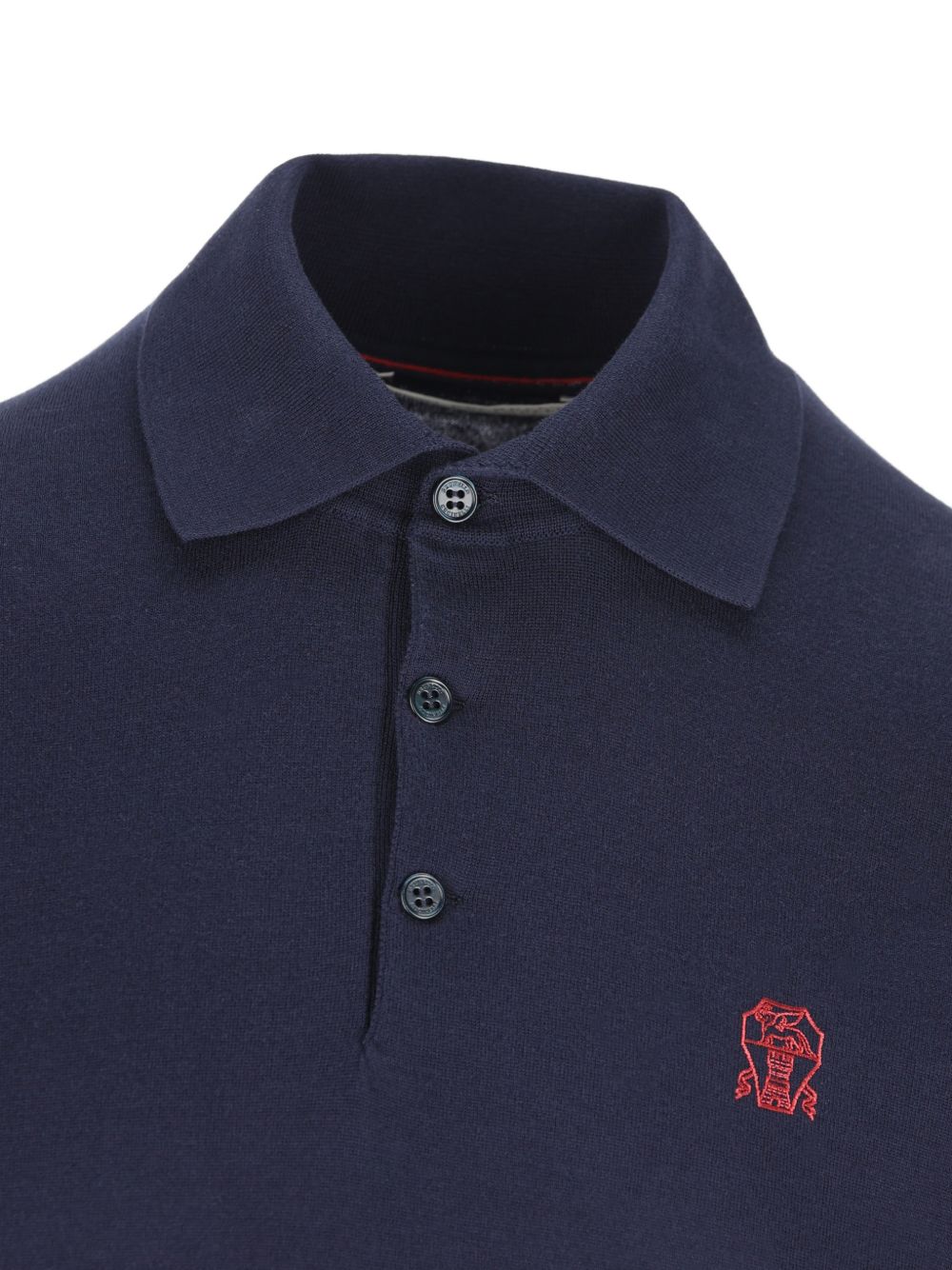 embroidered-logo polo shirt