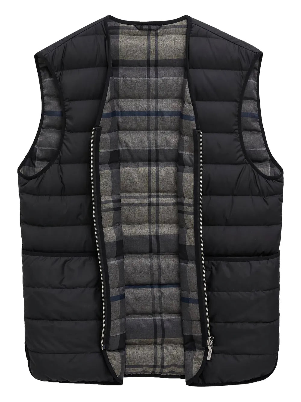 zip quilted jacket