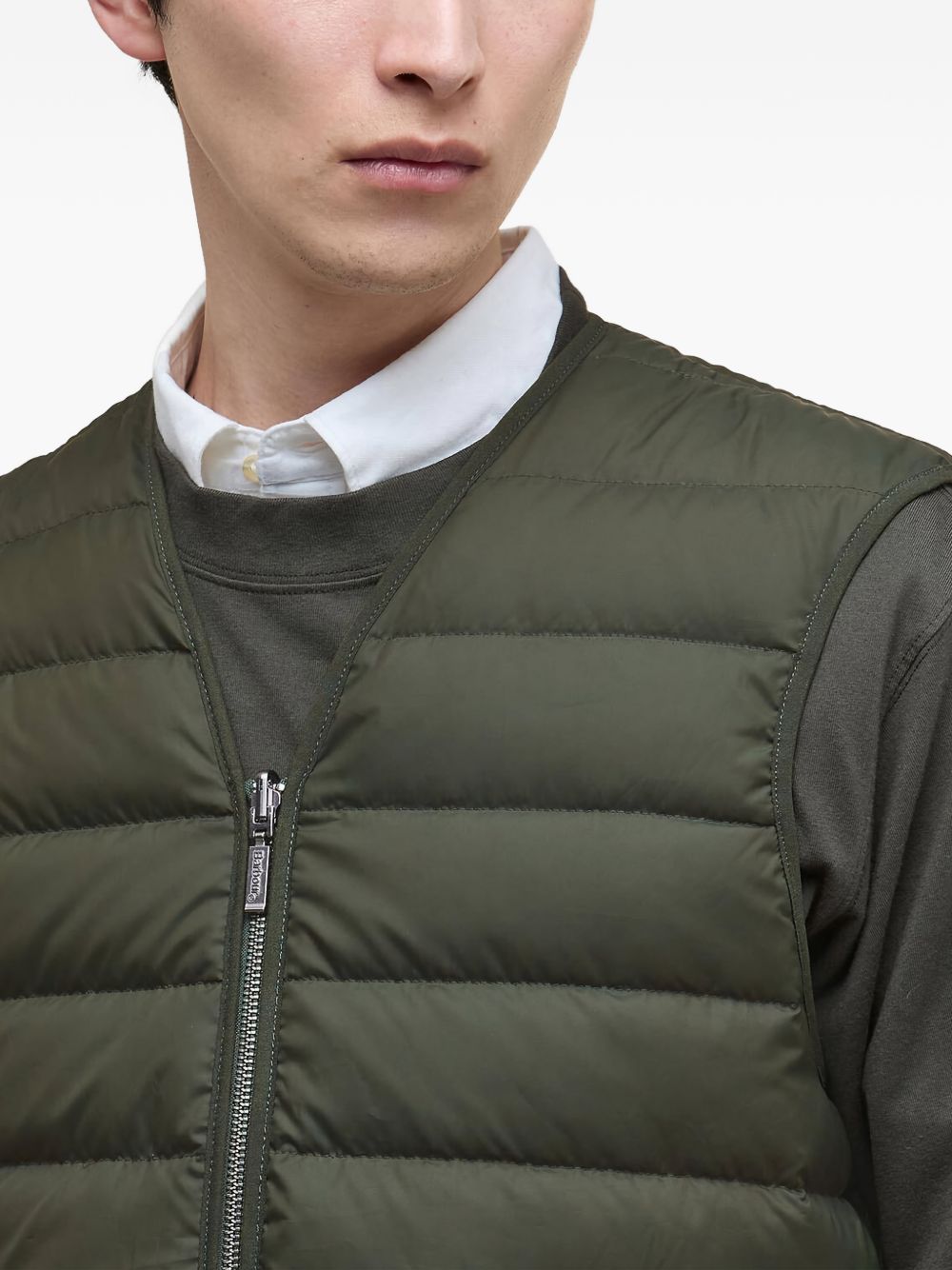 zip quilted jacket