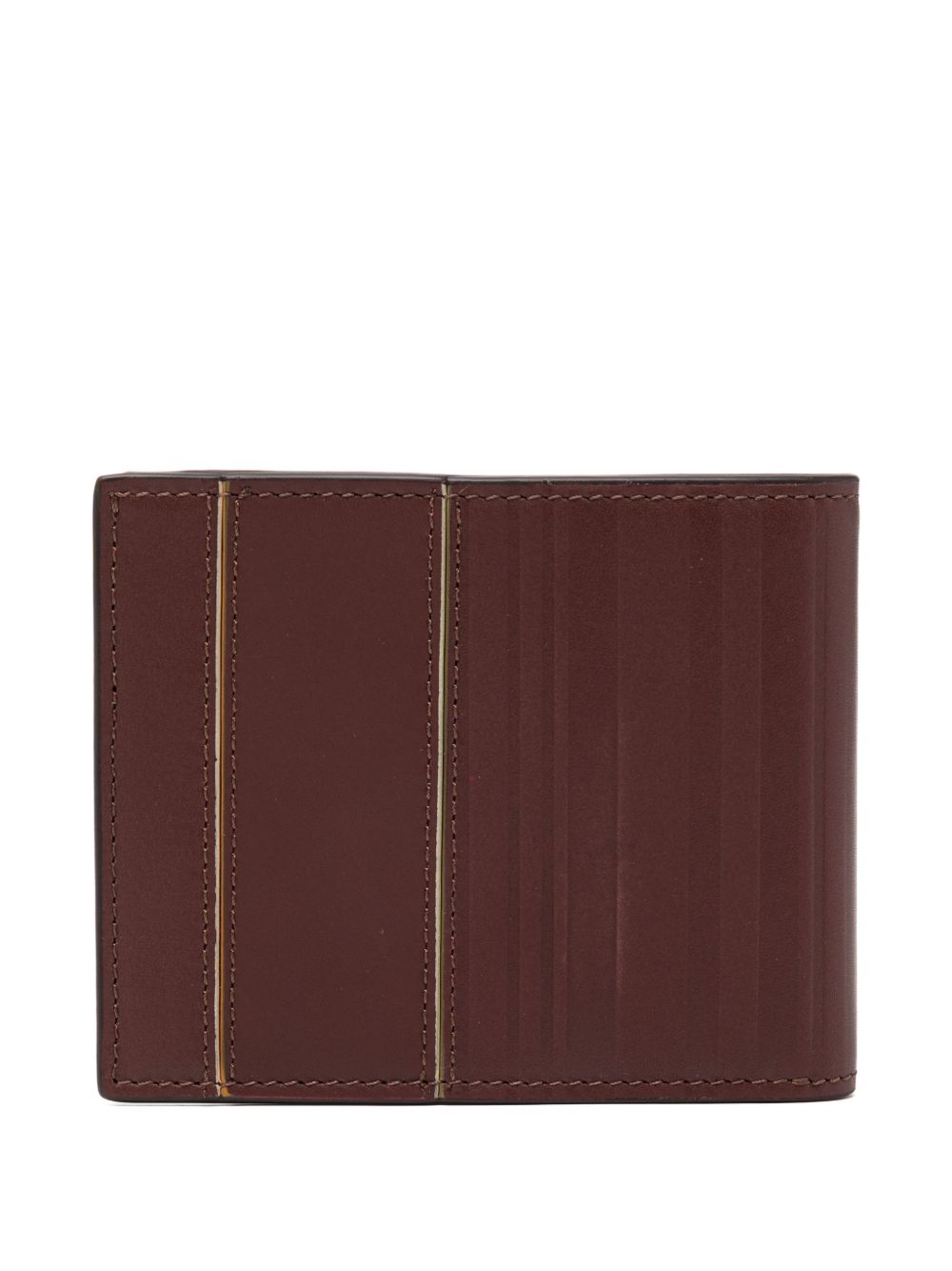 striped leather wallet