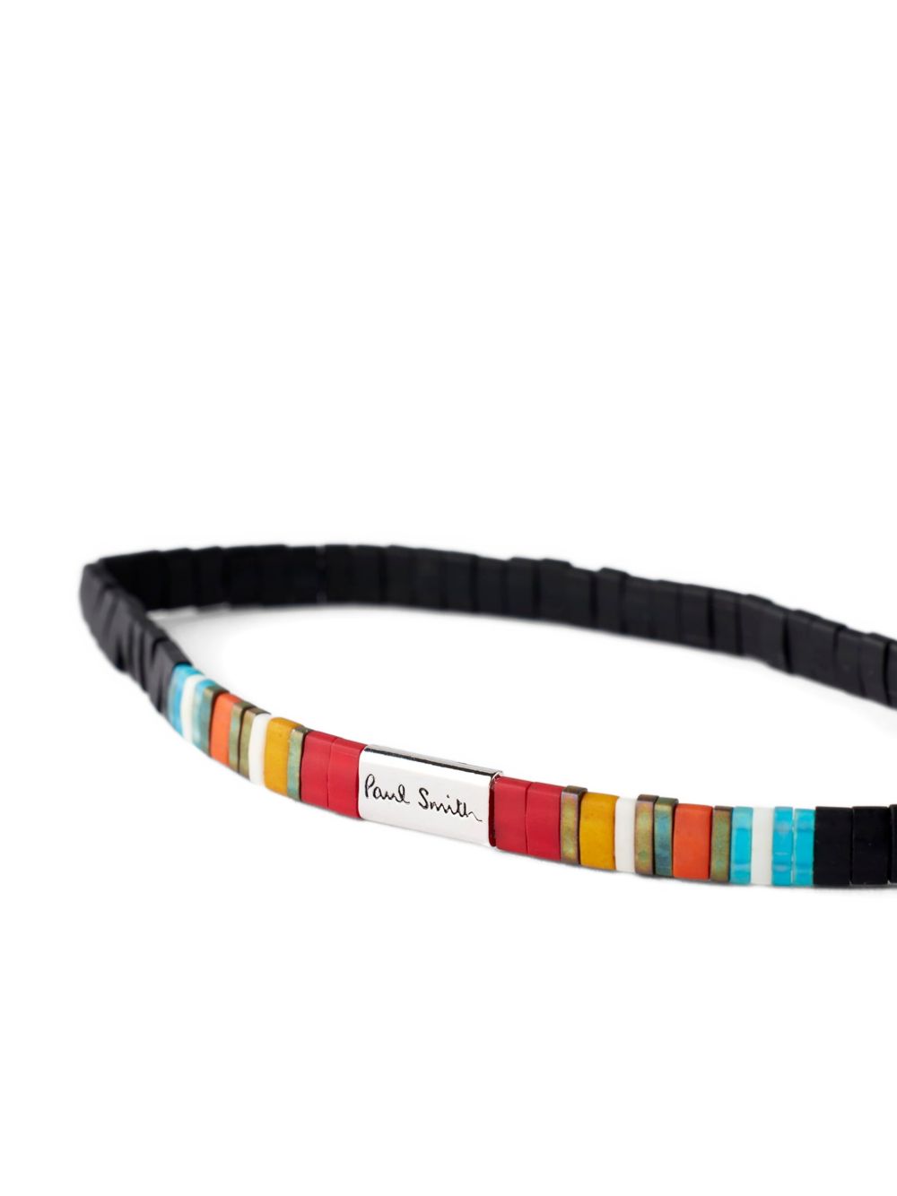 beaded logo-detail bracelet