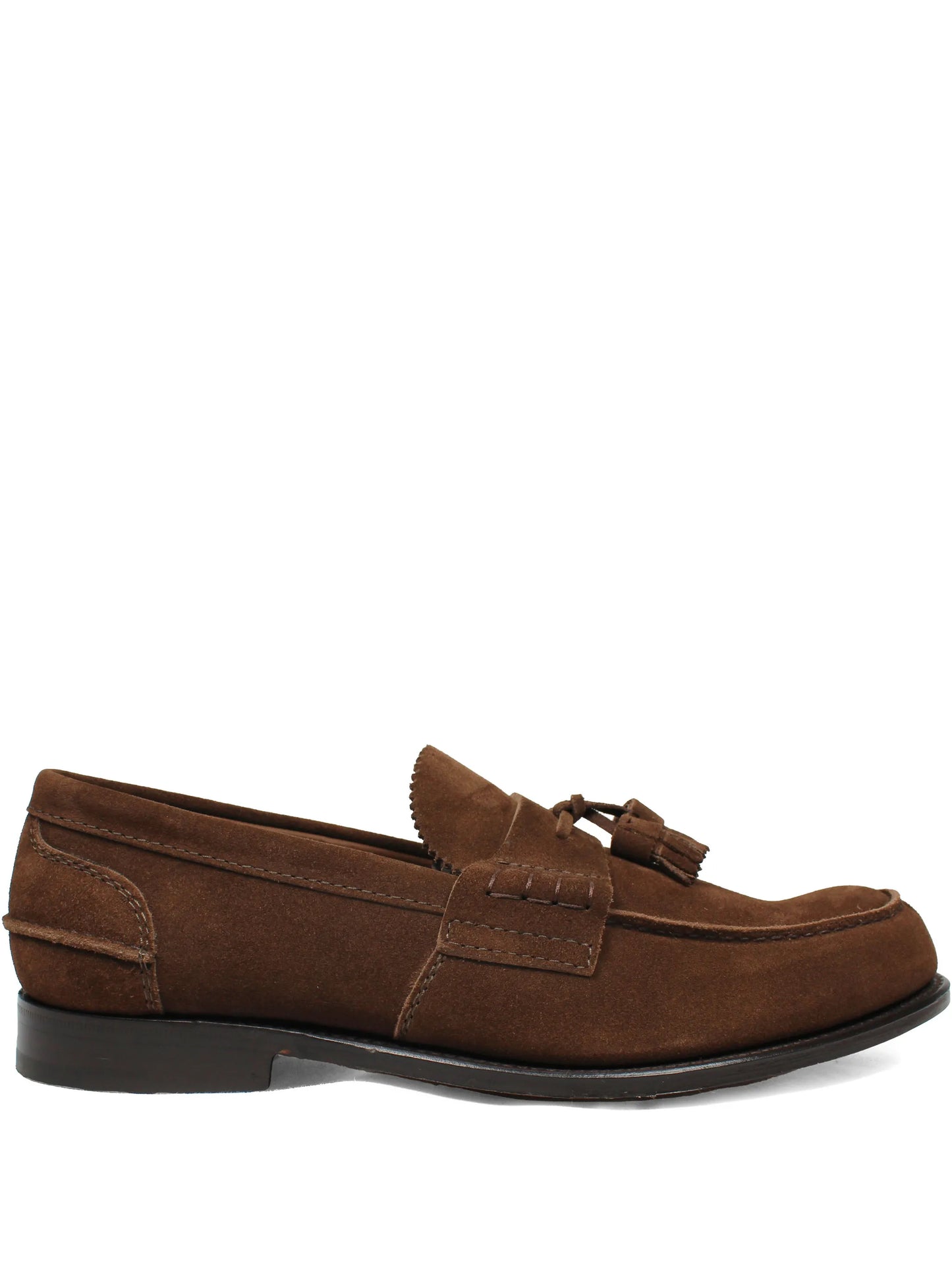 Tassel-Embellishment Leather Loafers