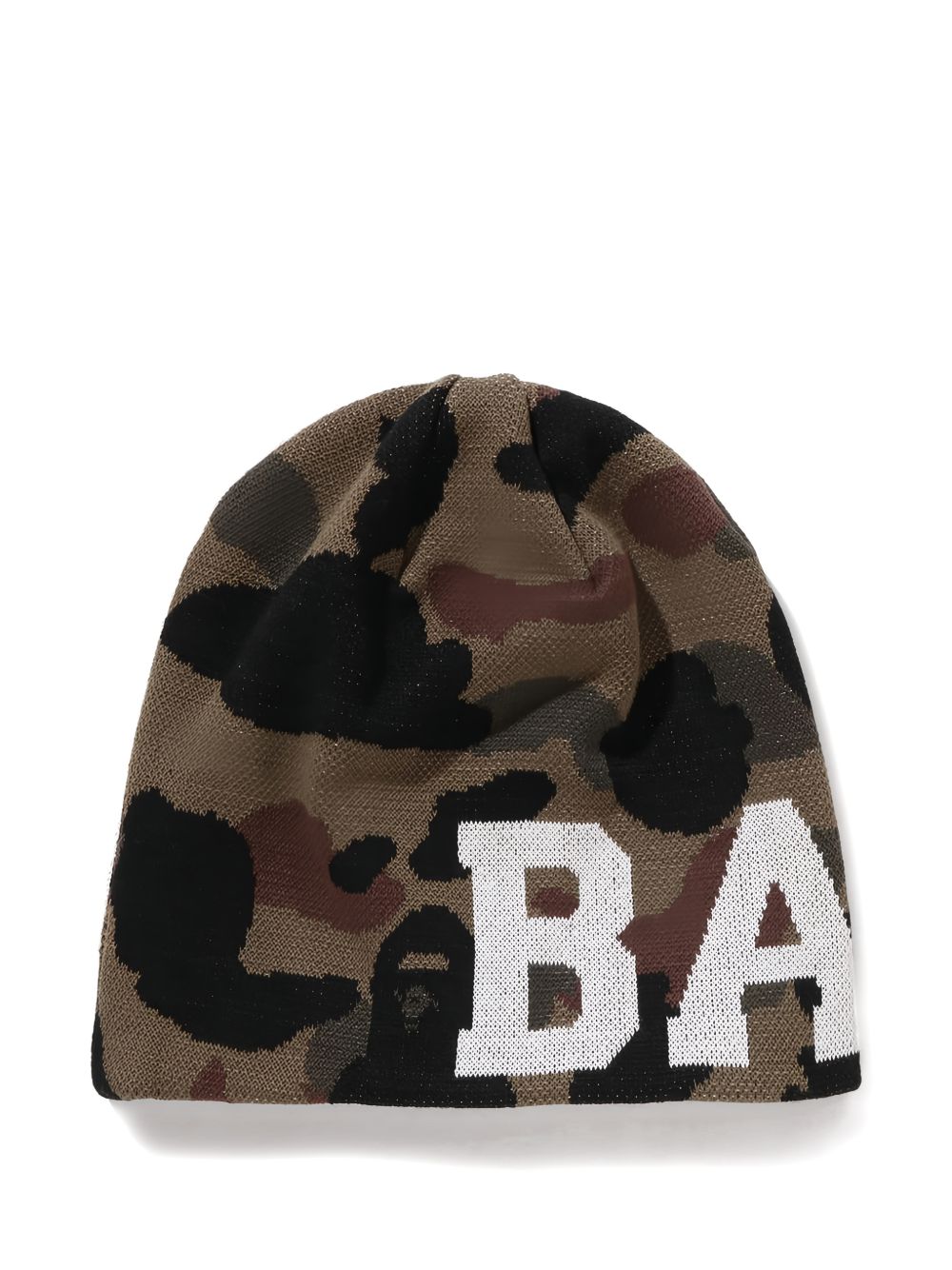 camouflage-pattern beanie hat