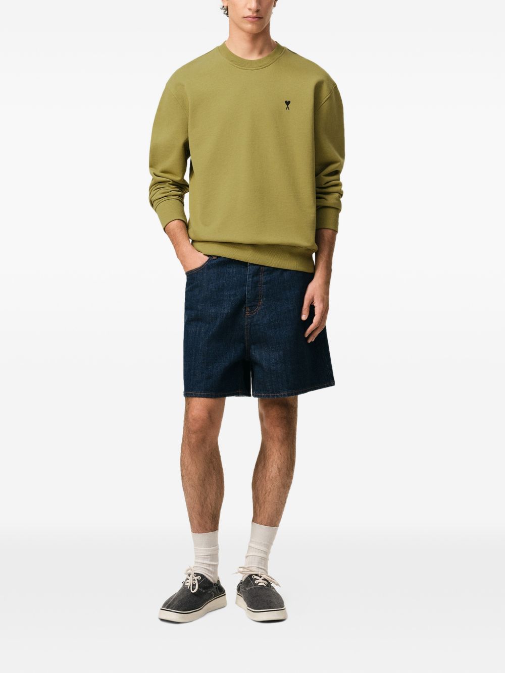 Ami De Coeur logo-embroidered sweatshirt