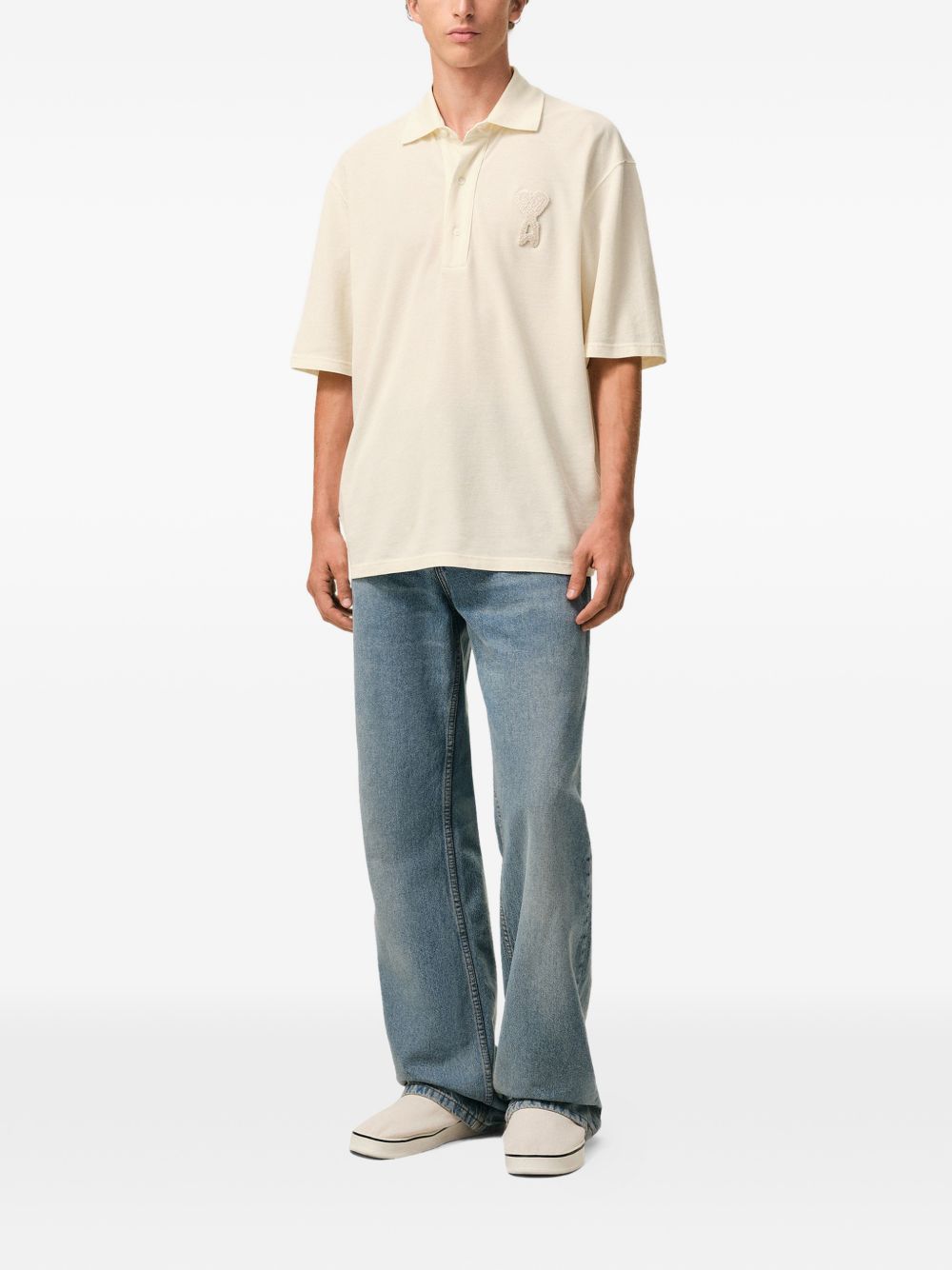 Ami De Coeur logo-patch polo shirt
