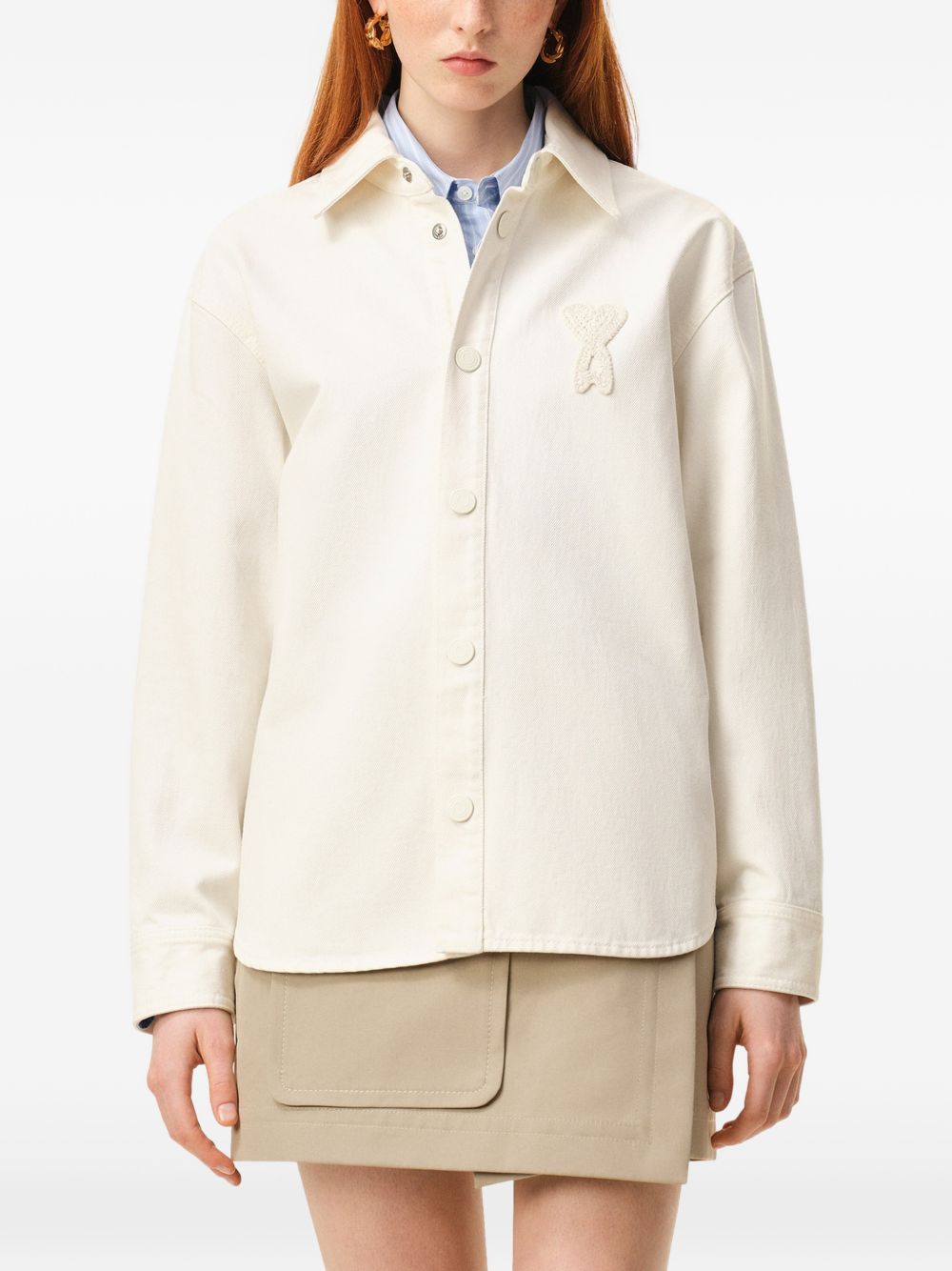 buttoned long-sleeve shirt