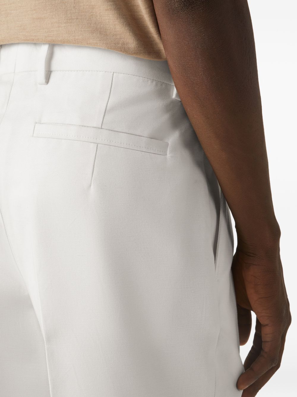 Oasi pleated cotton pants