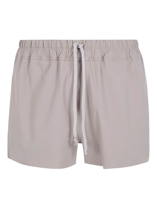drawstring-waist swim shorts