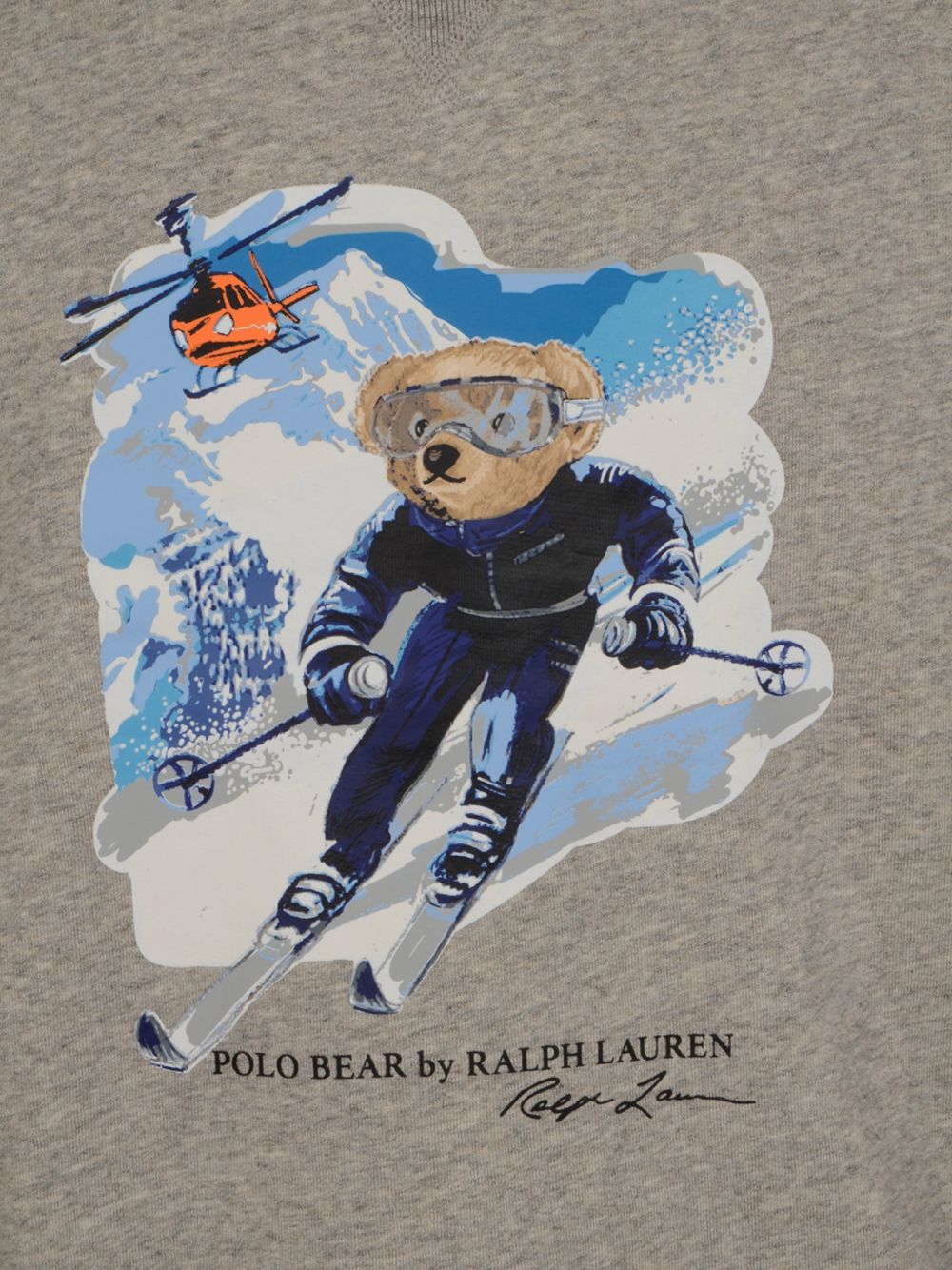 crew-neck printed sweater