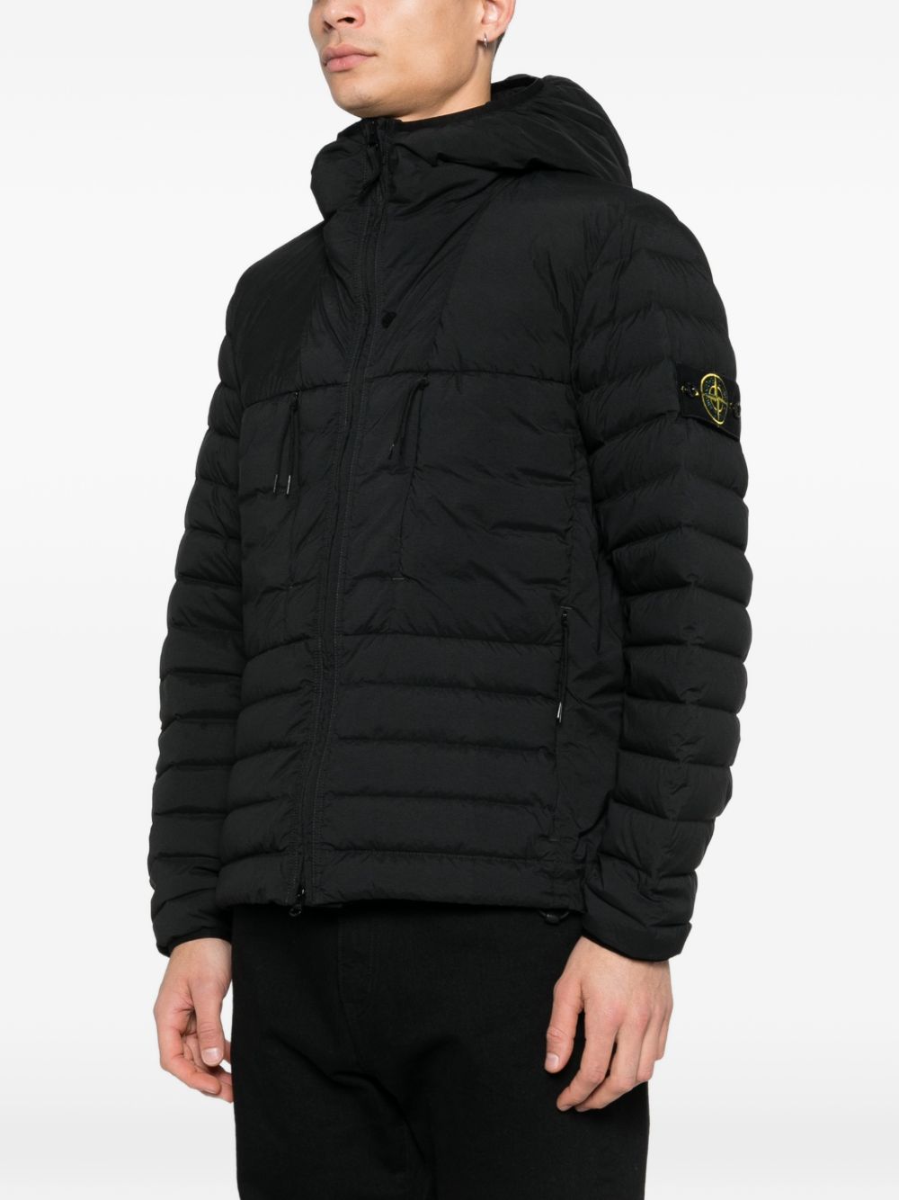 hooded padded jacket