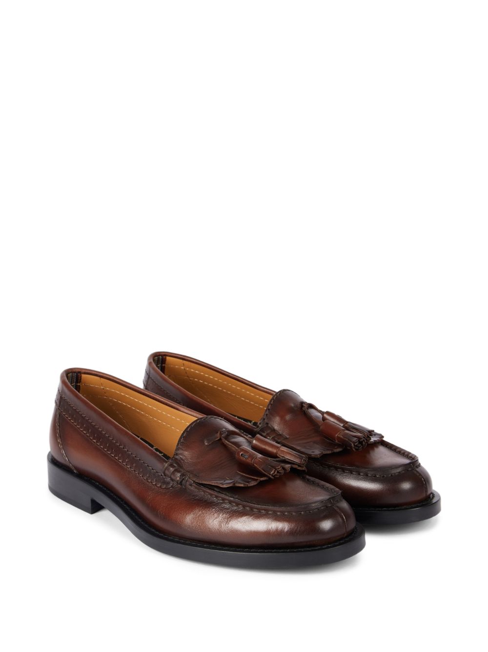tassel-detail leather loafers