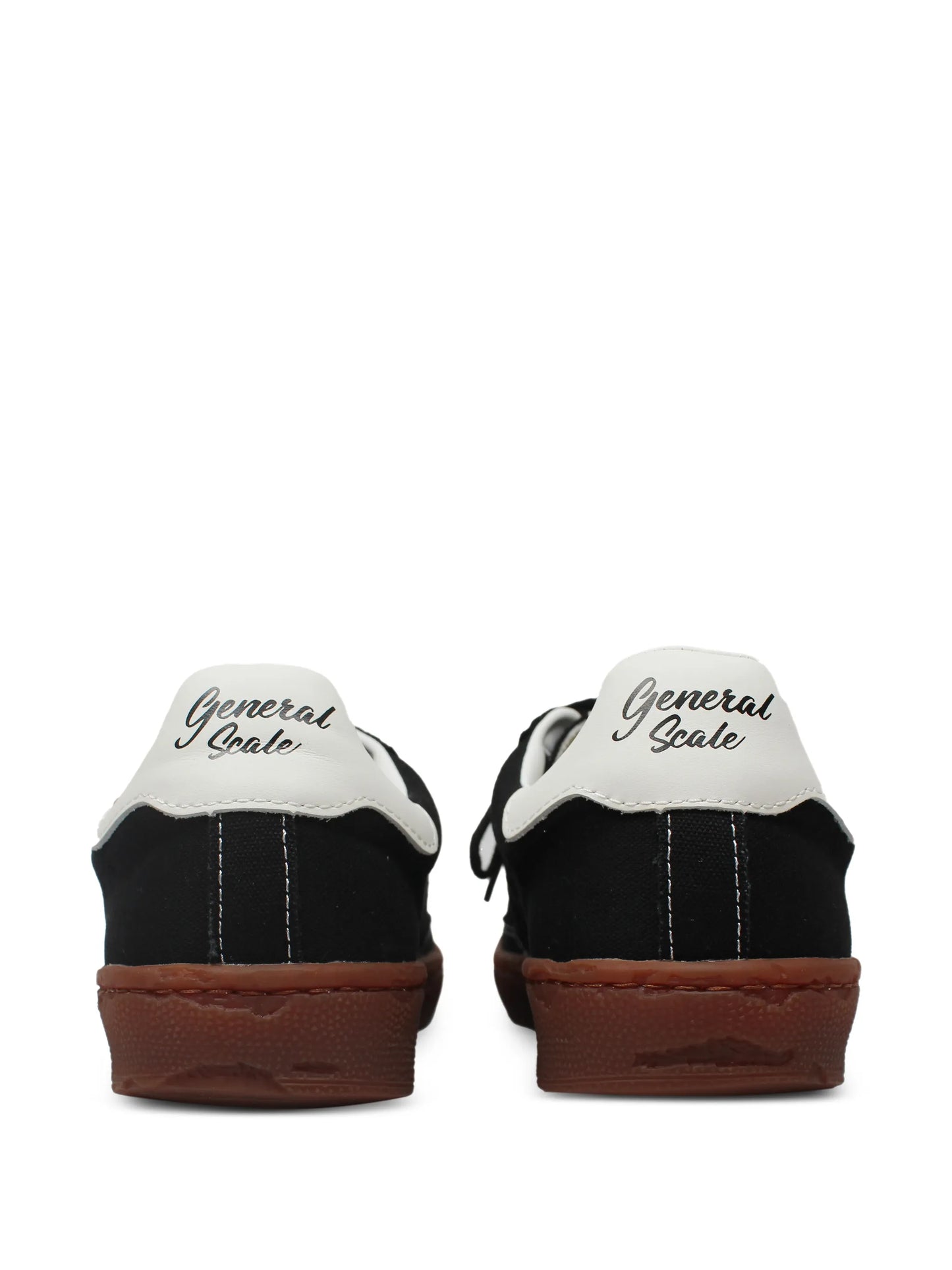 Contrast-Stitching Leather Sneakers