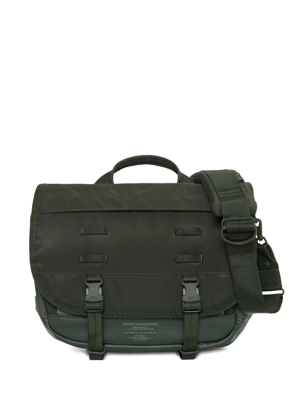 buckle messenger bag