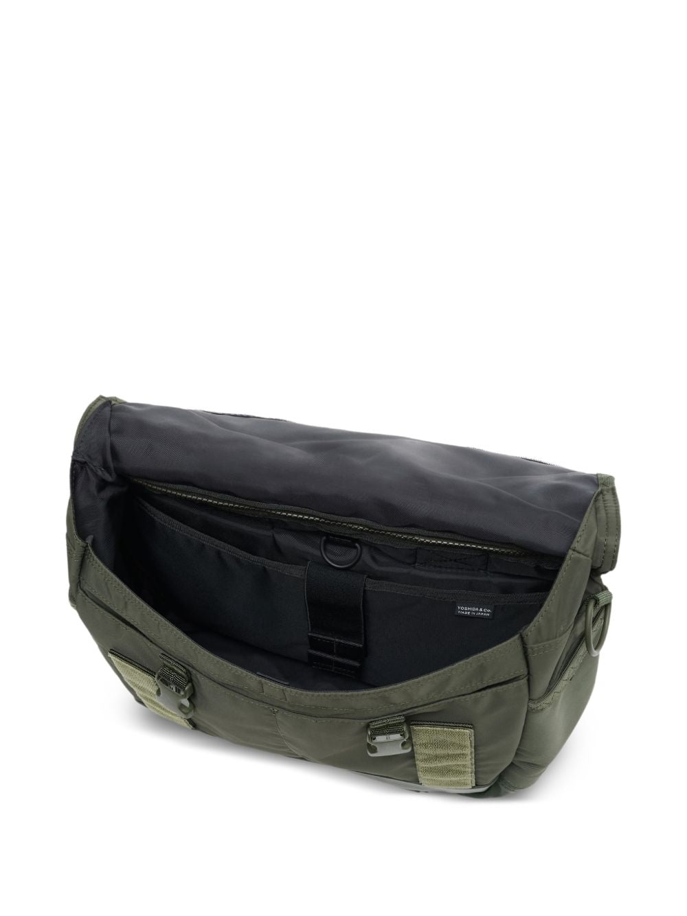 buckle messenger bag