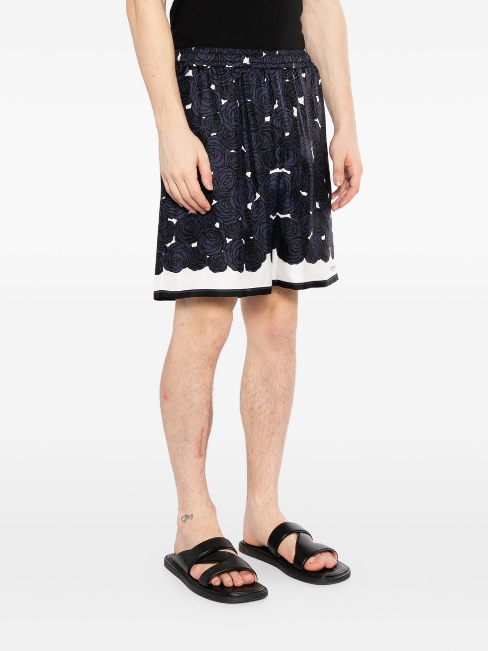floral-print bermuda shorts