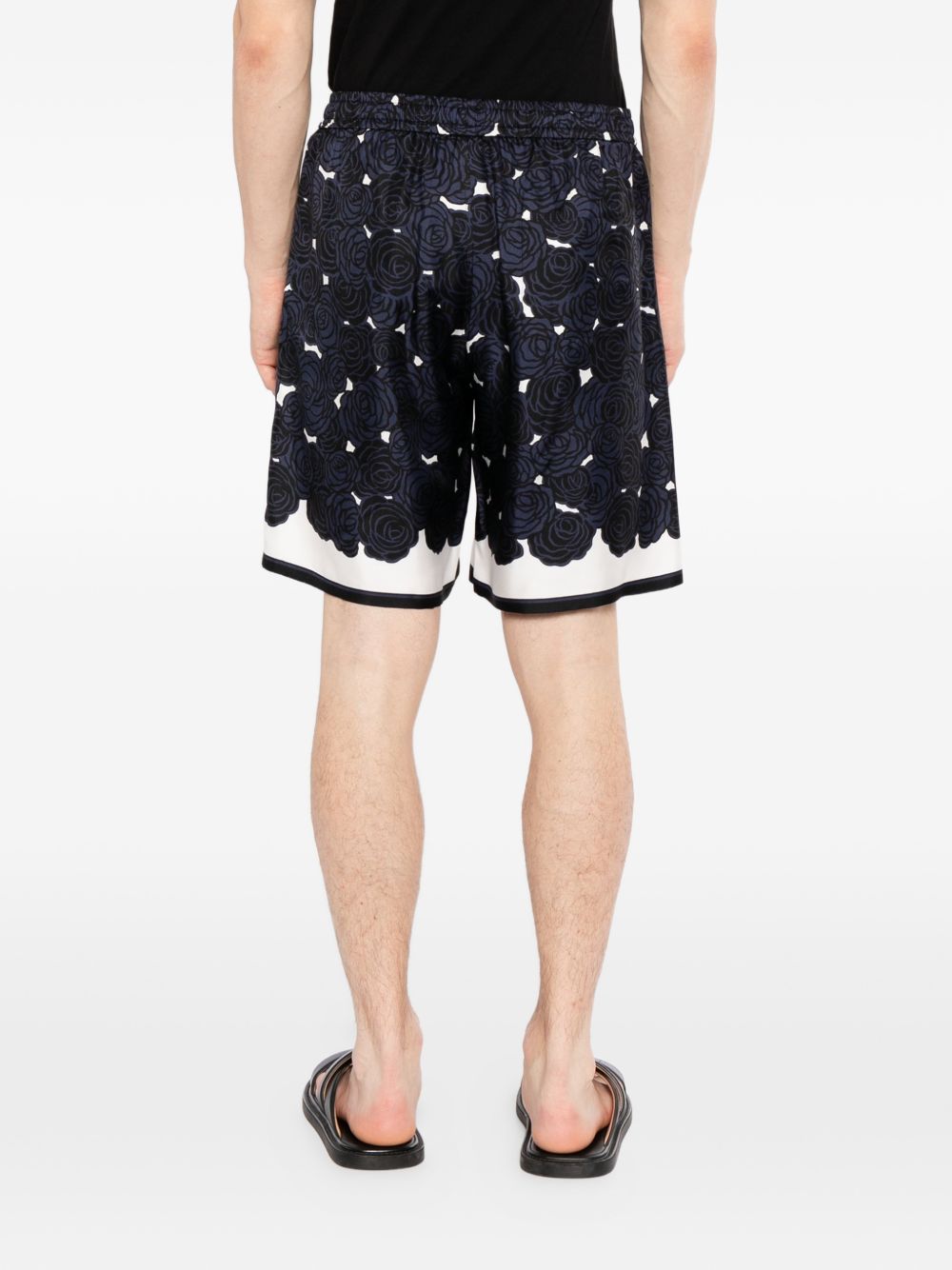 floral-print bermuda shorts