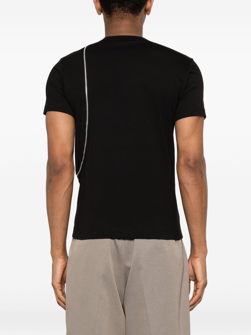 zip knitted T-shirt