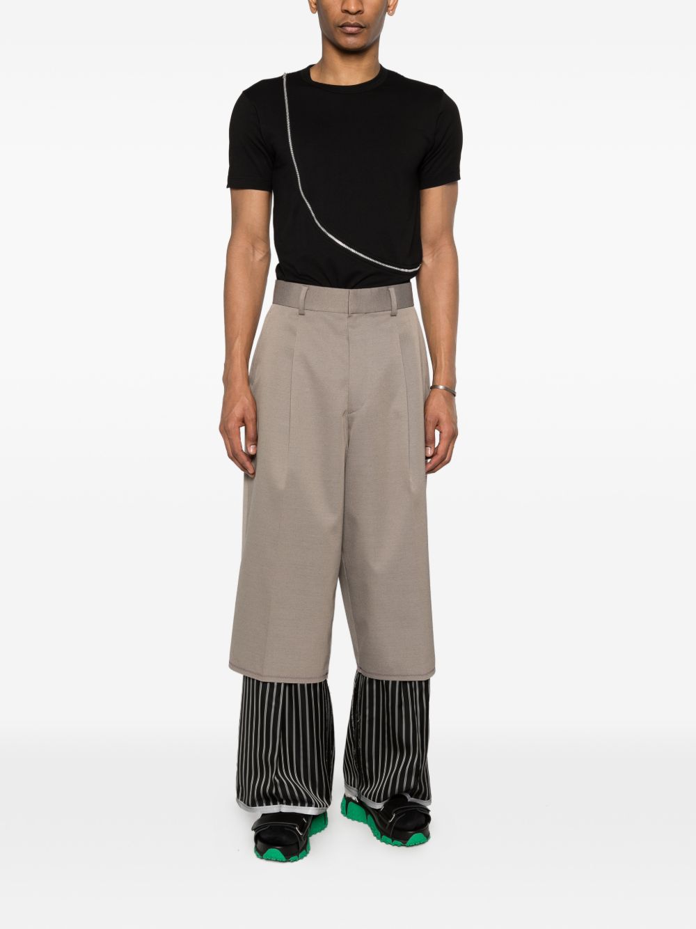 zip knitted T-shirt