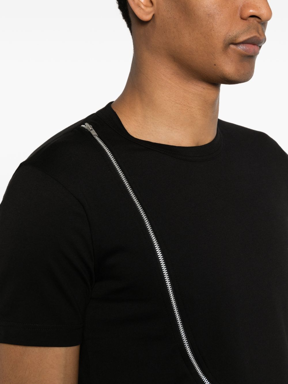 zip knitted T-shirt