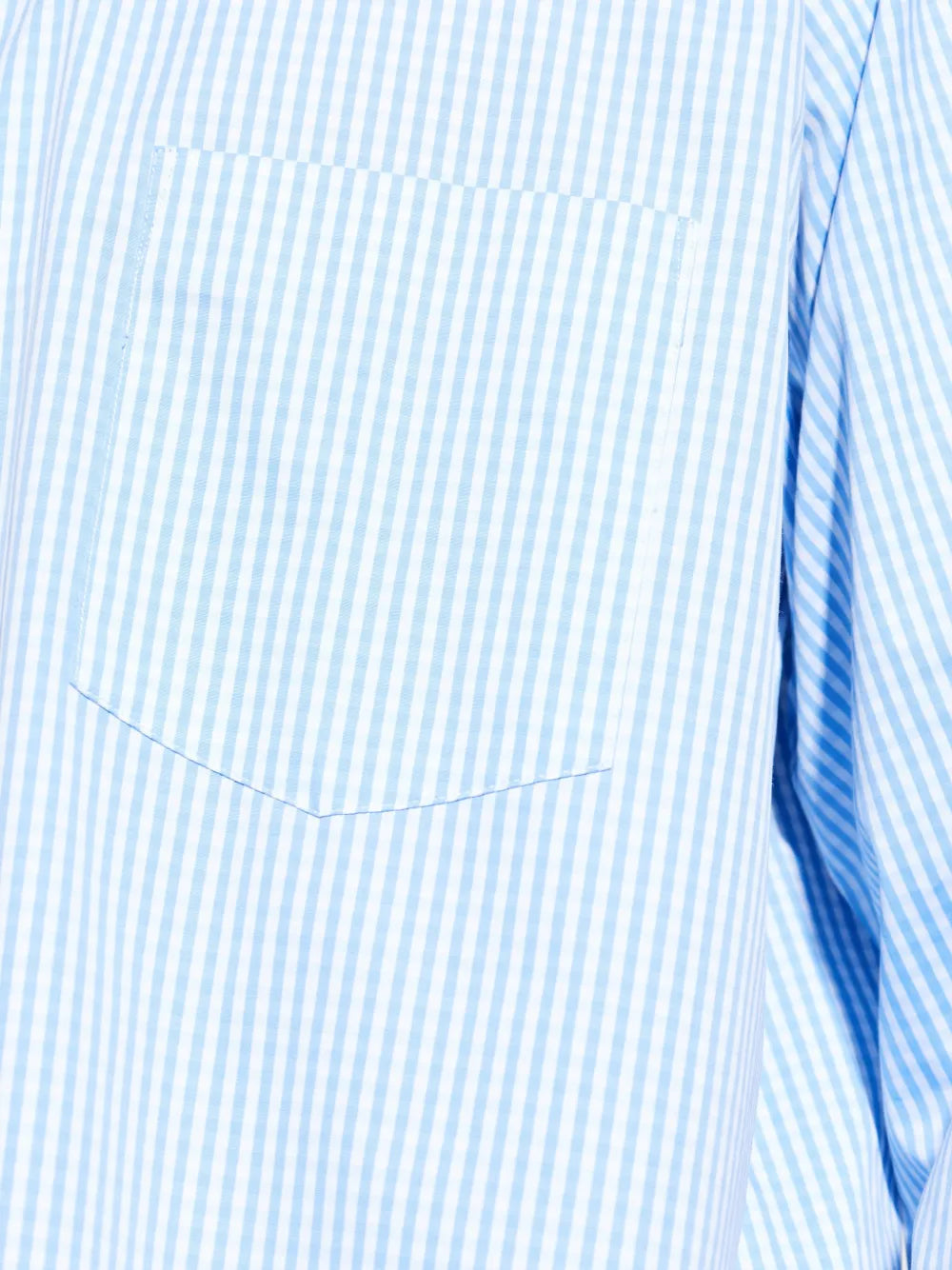striped-pattern pocket shirt