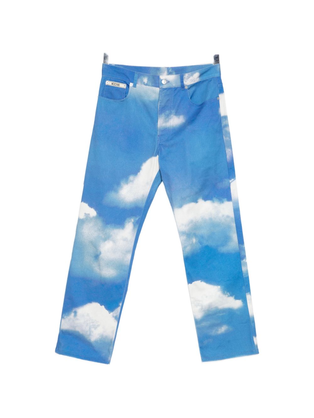 cloud-print jeans
