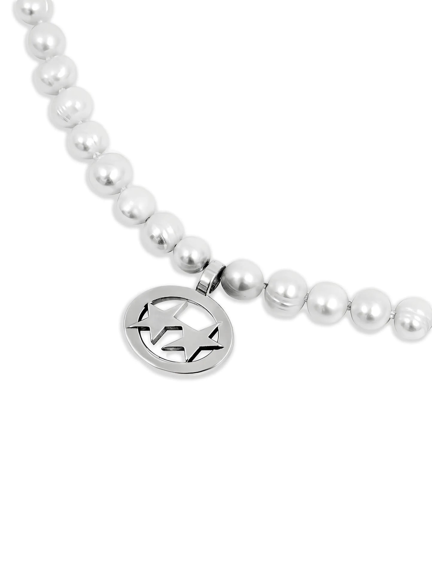 Round Pearl Pendant Necklace