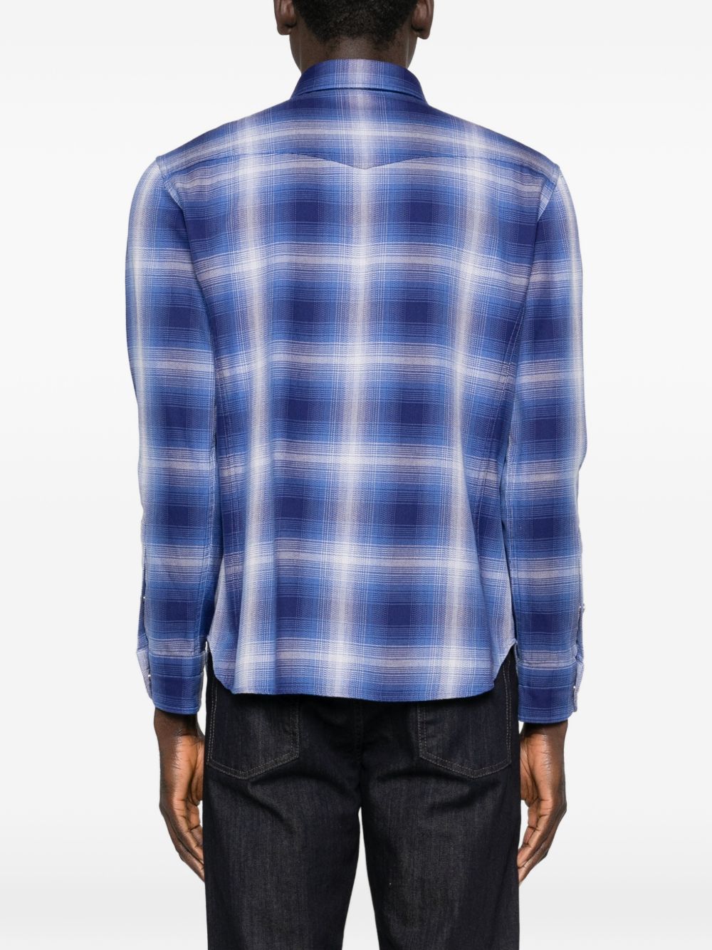 checked-pattern shirt
