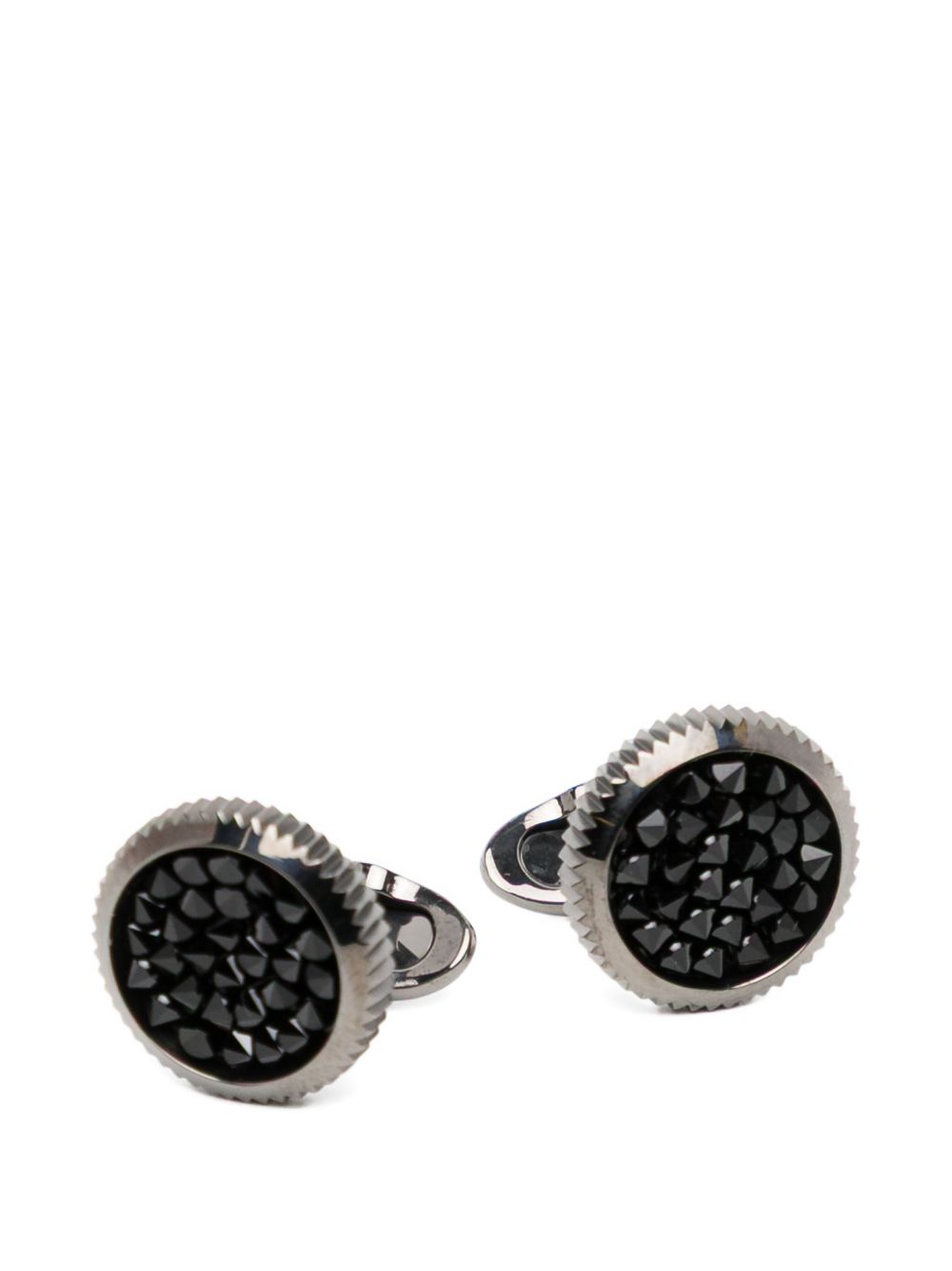 crystal-embellished cufflinks