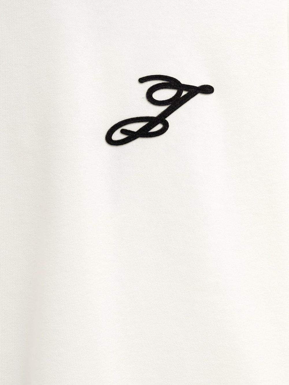 contrast-stitching T-shirt