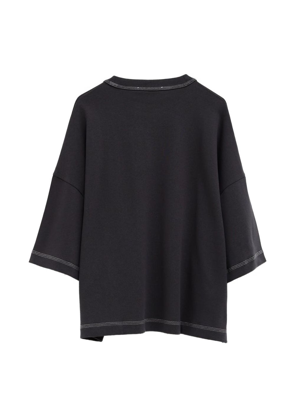 contrast-stitching T-shirt
