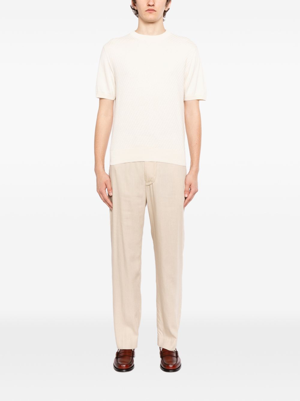 microstructured cotton T-shirt