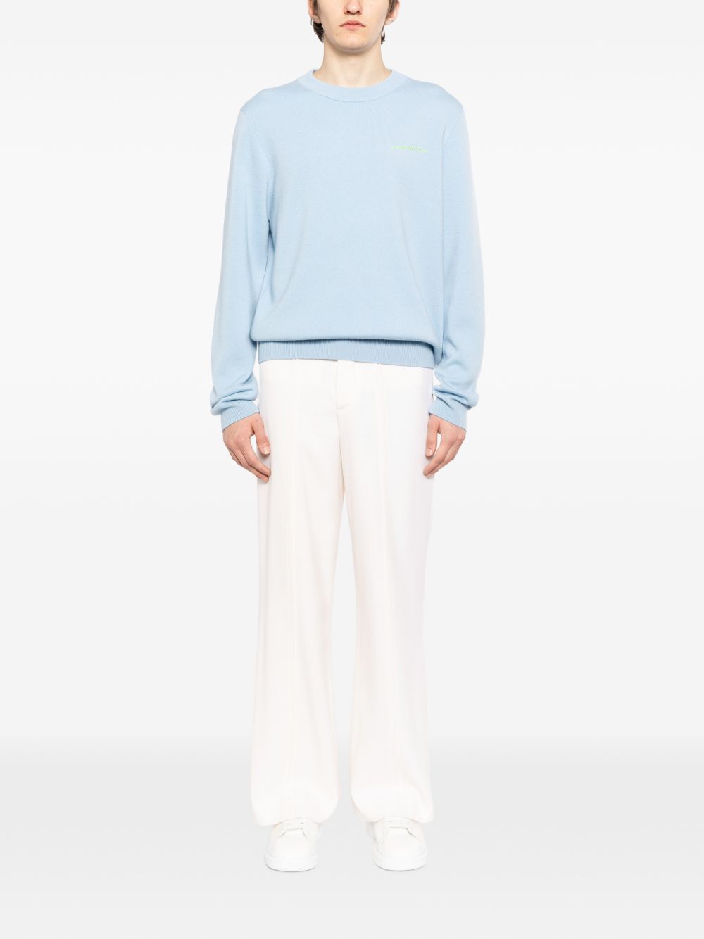 crewneck knitted jumper