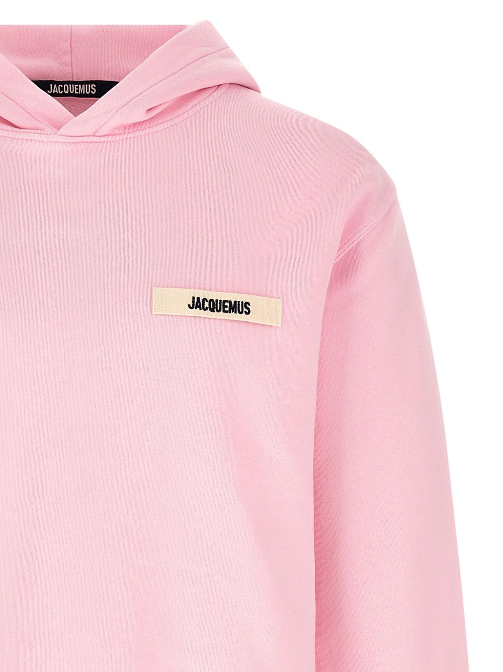 logo-patch dropped-shoulders hoodie