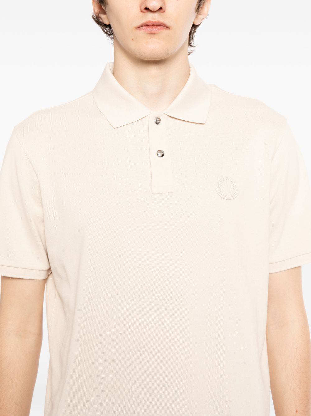 logo patch polo shirt