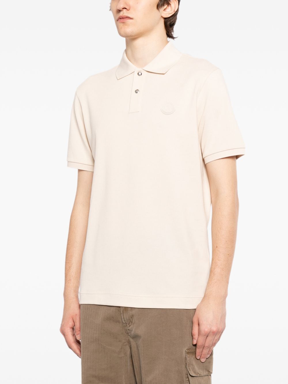 logo patch polo shirt