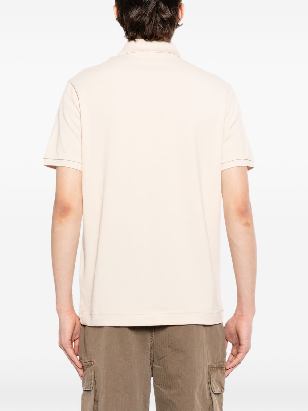 logo patch polo shirt